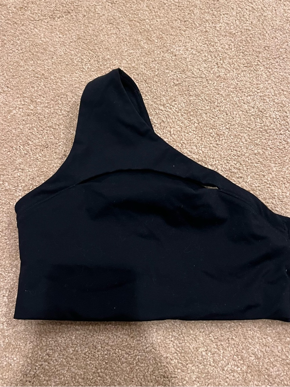 One-Shoulder Alphalete sports bra